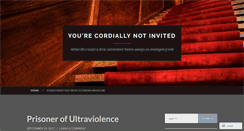 Desktop Screenshot of cordiallynotinvited.com